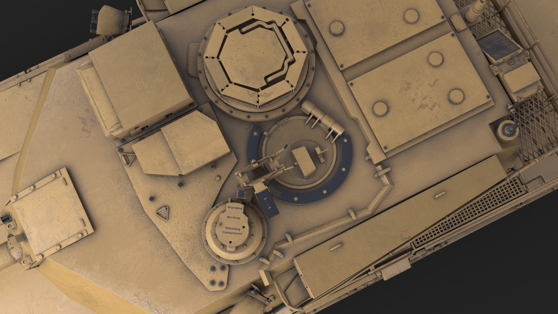 Tank  M1 Abrams 3D model_16