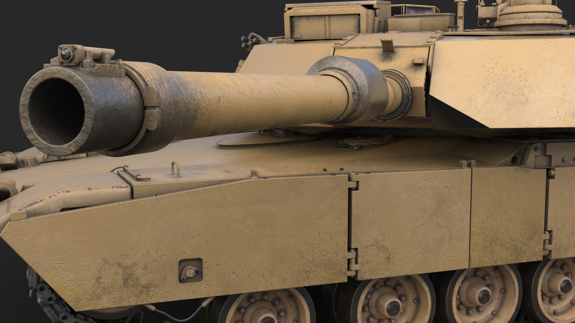 Tank  M1 Abrams 3D model_30