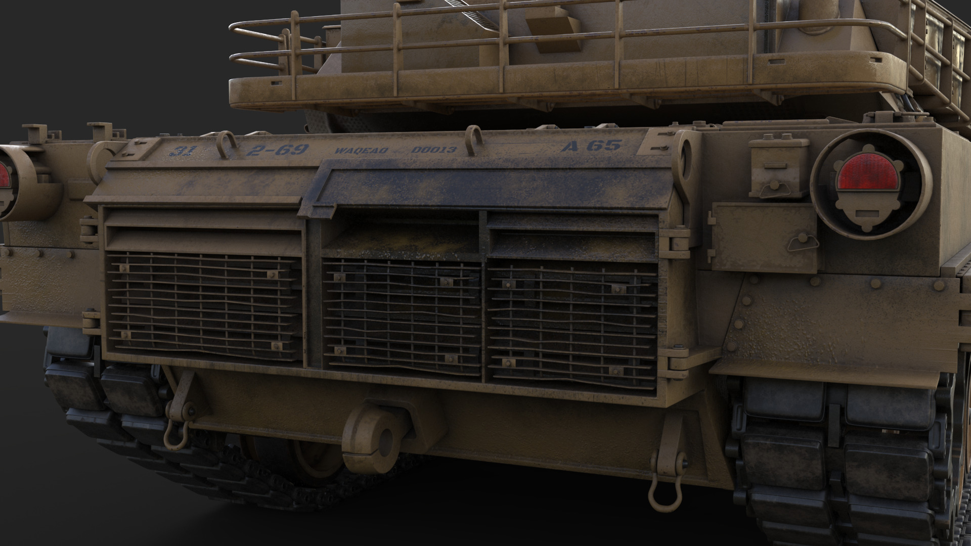 Tank  M1 Abrams 3D model_18