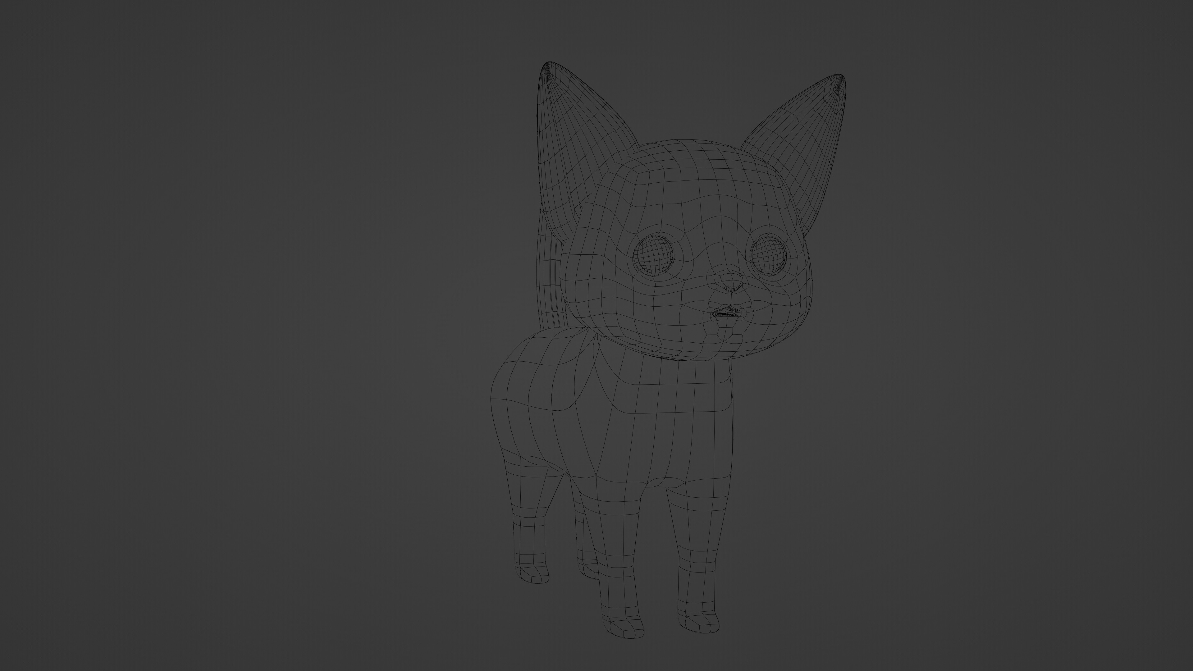 3D Cute Yellow Cat 3D model_5