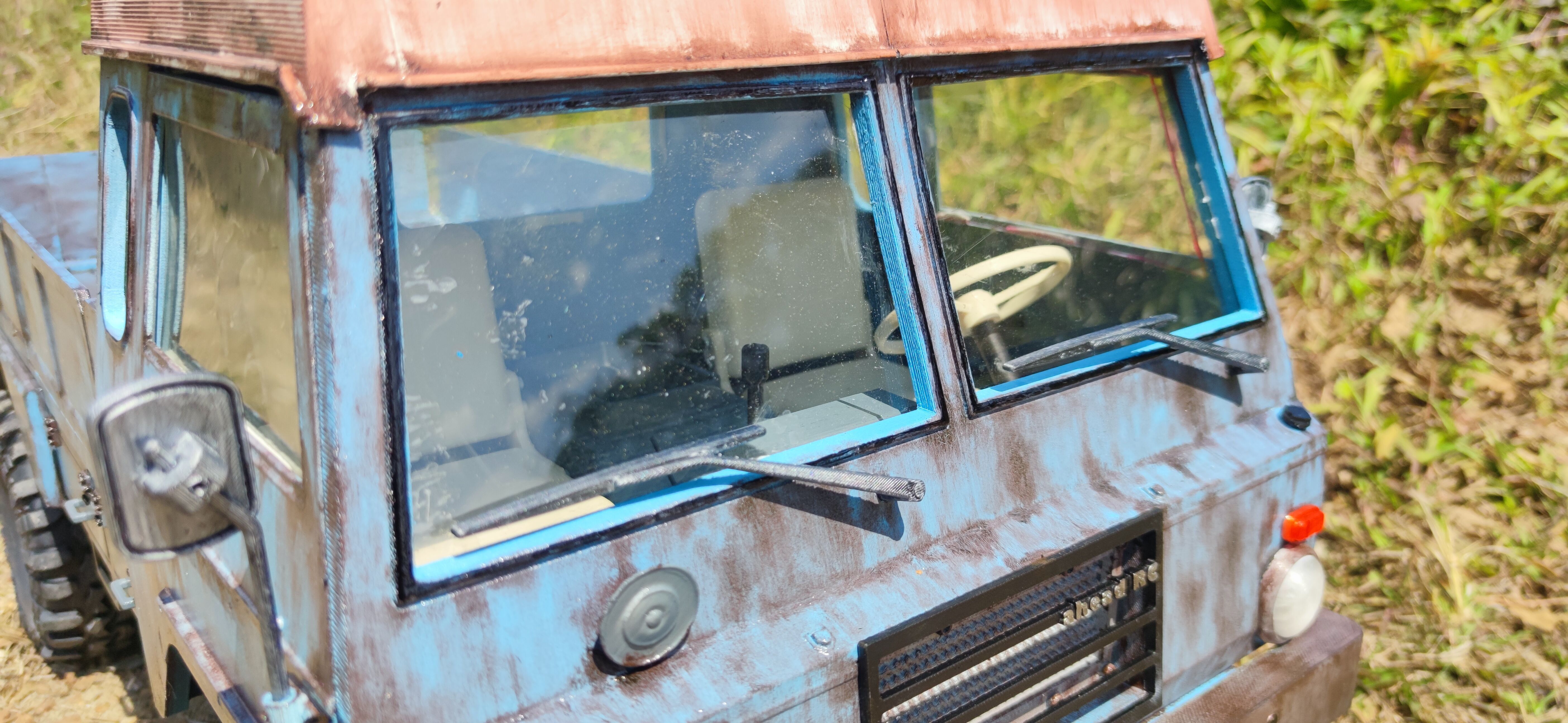 Crawler V306 Cab SCX6 - 1-6 RC body 3D print model_14