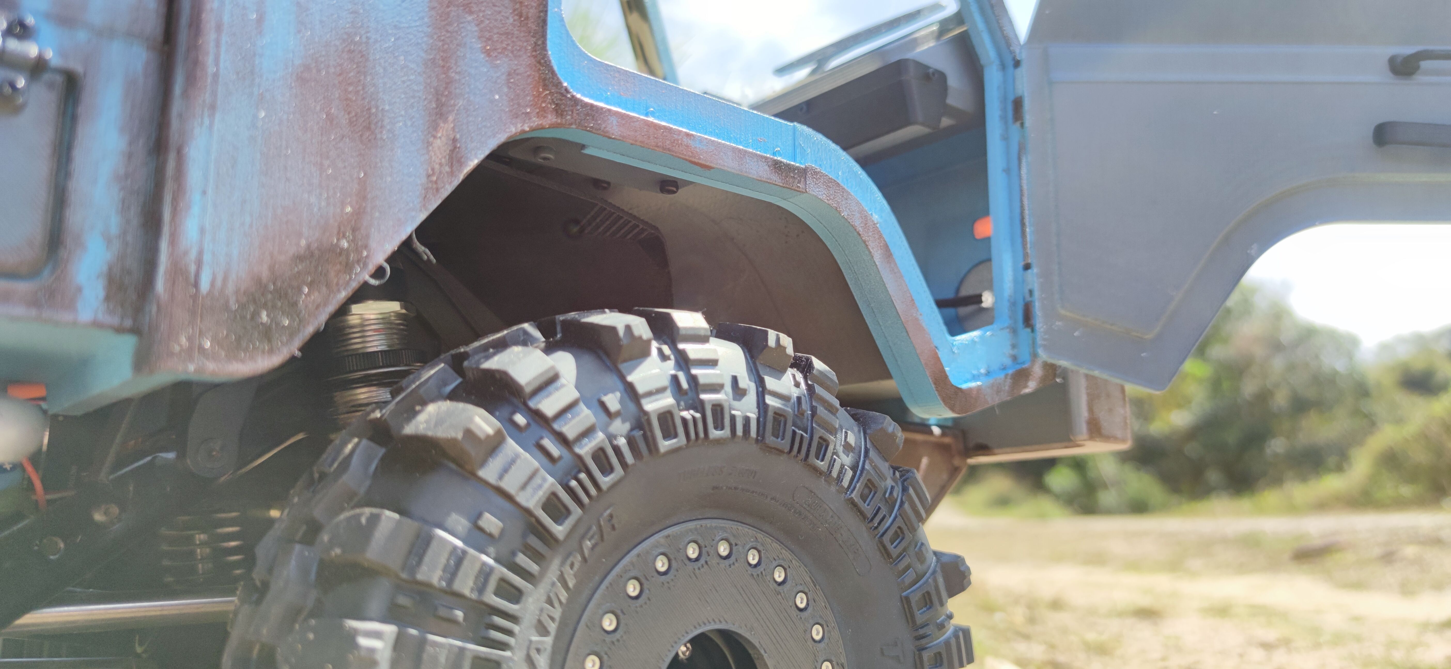 Crawler V306 Cab SCX6 - 1-6 RC body 3D print model_15