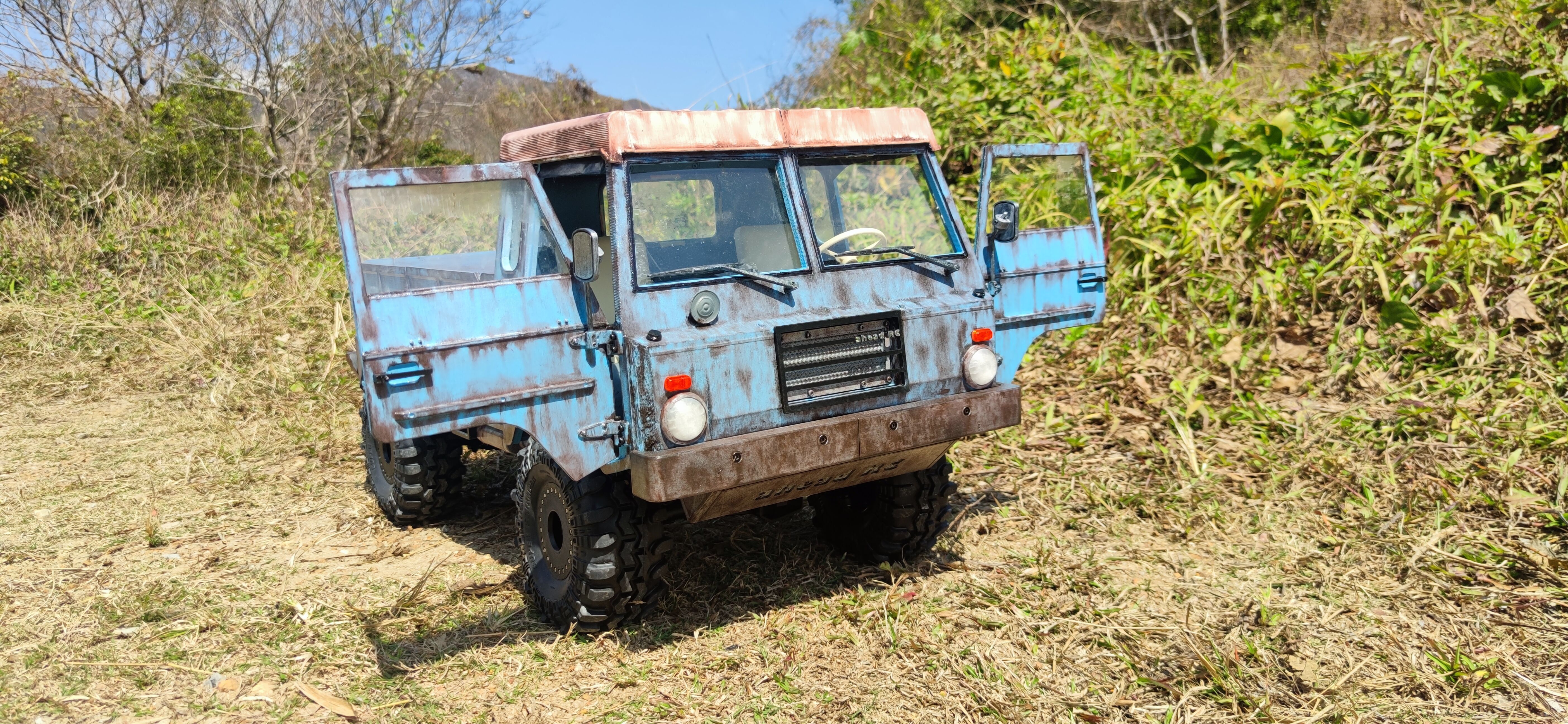 Crawler V306 Cab SCX6 - 1-6 RC body 3D print model_5