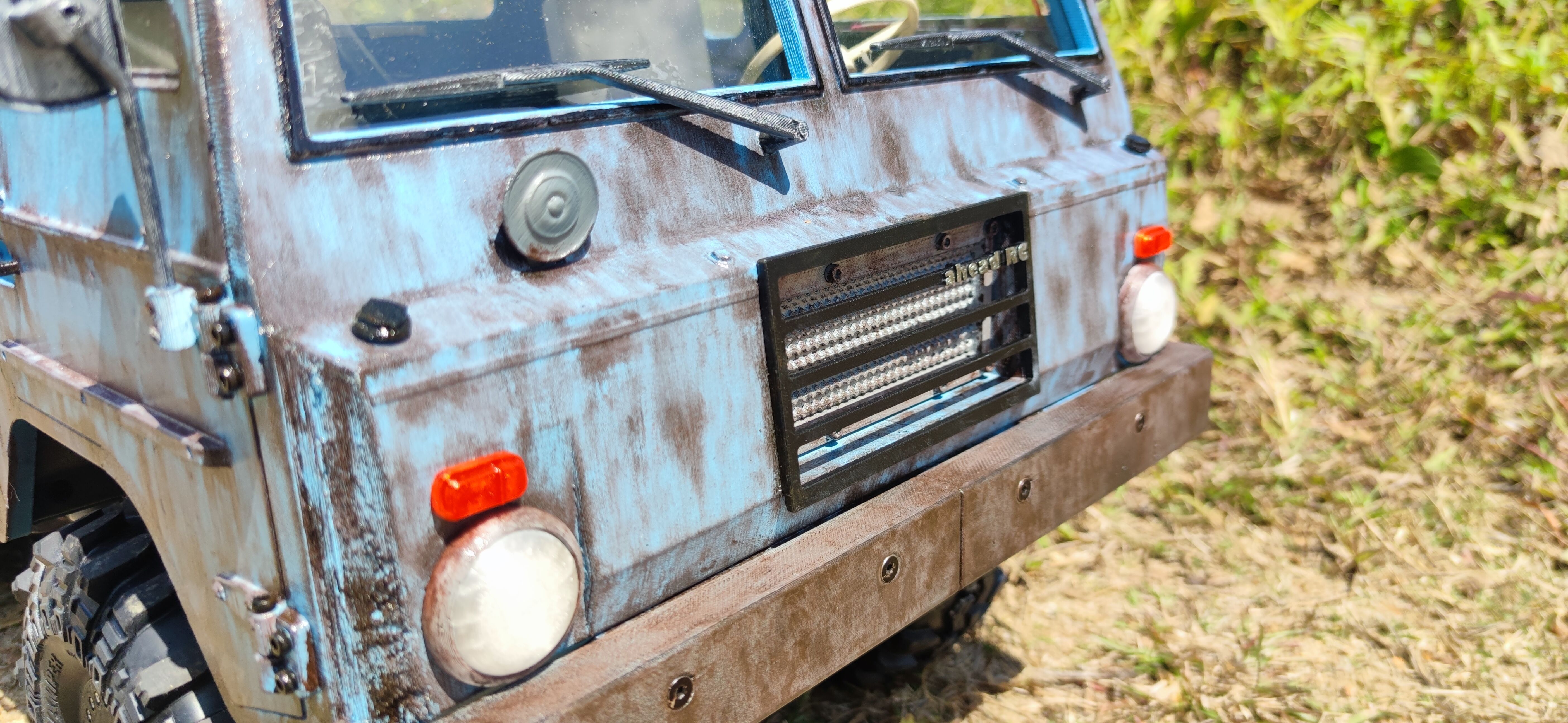 Crawler V306 Cab SCX6 - 1-6 RC body 3D print model_4