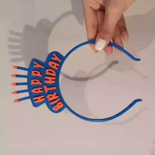 Happy Birthday Funny HeadBand - Two Color Design