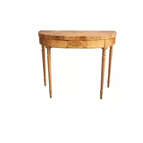PAIR OF GEORGE III SATINWOOD CARD-TABLES