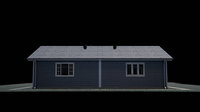 One-story House 3D model