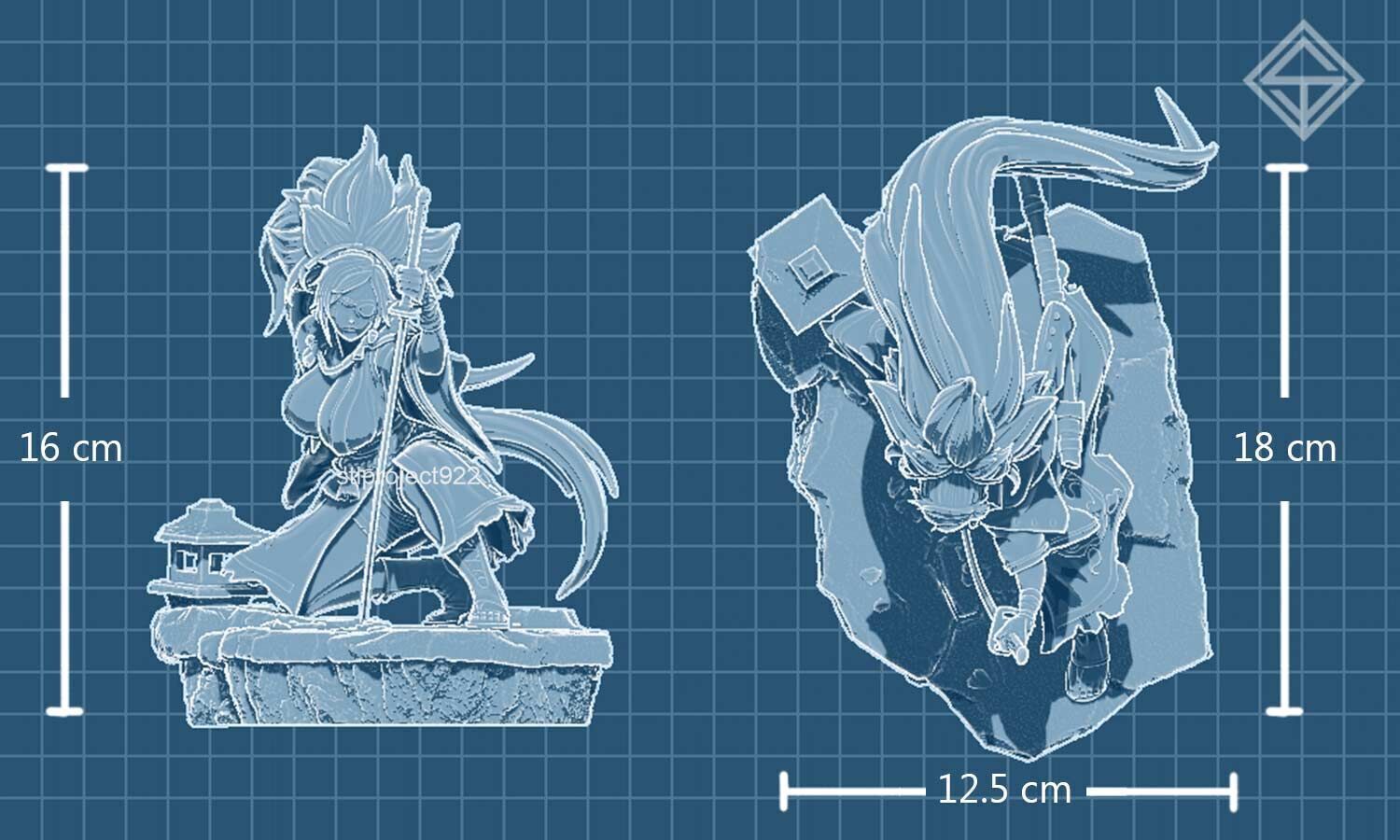 Baiken 3D print model_4