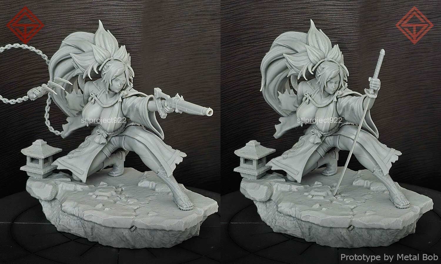Baiken 3D print model_2