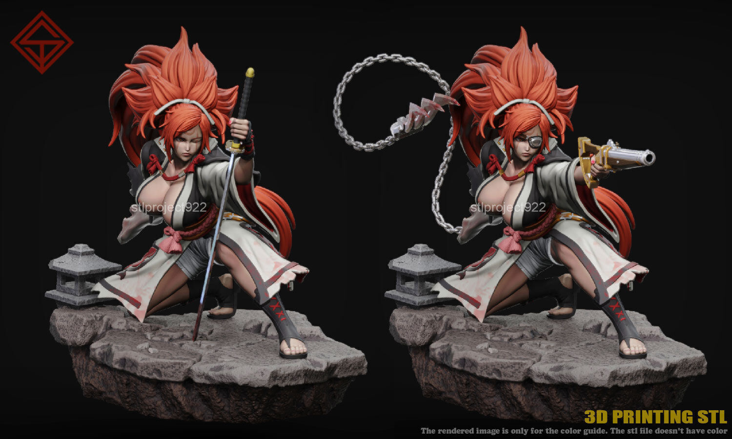 Baiken 3D print model_1