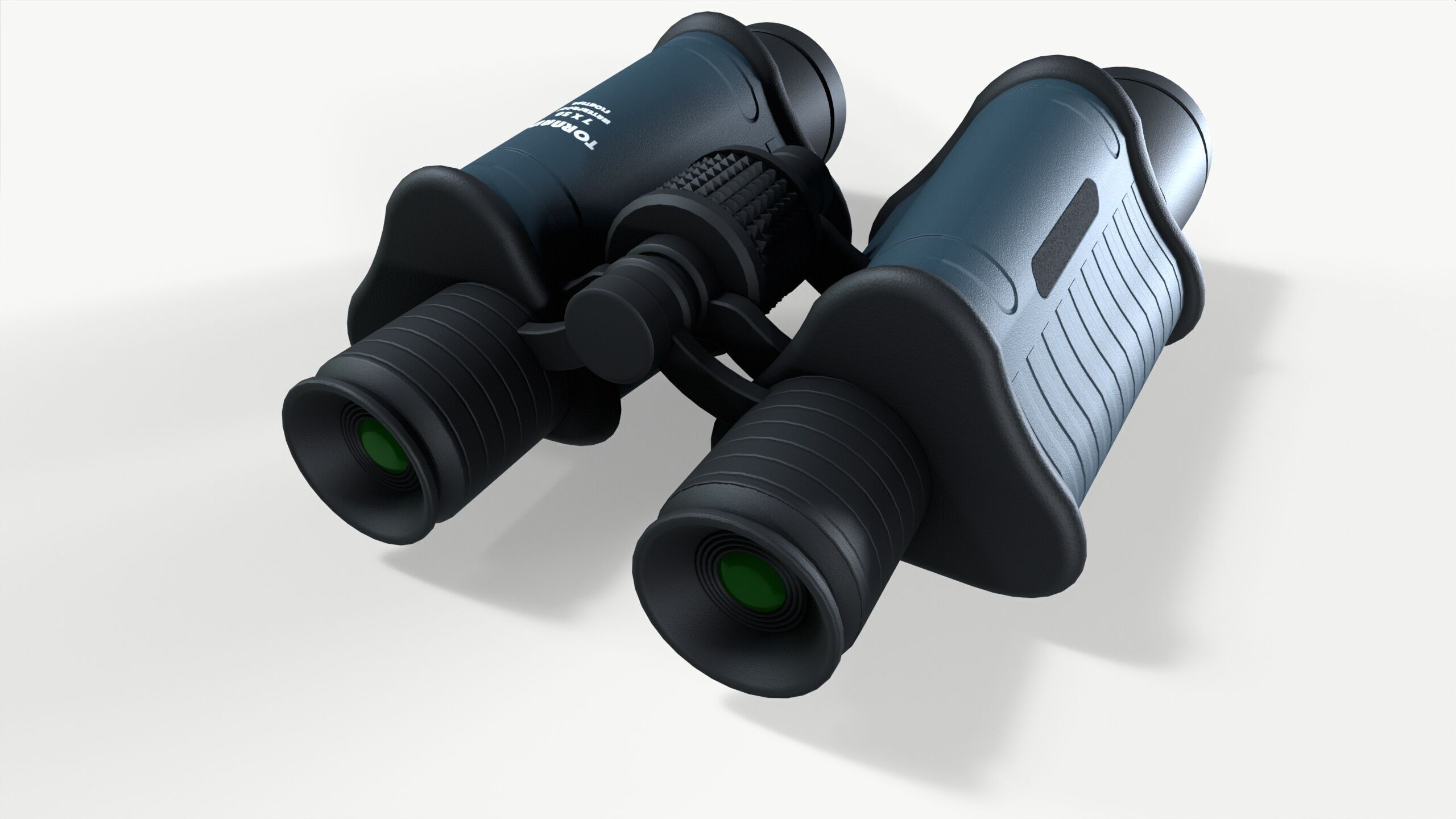 Binoculars Low-poly 3D model_4