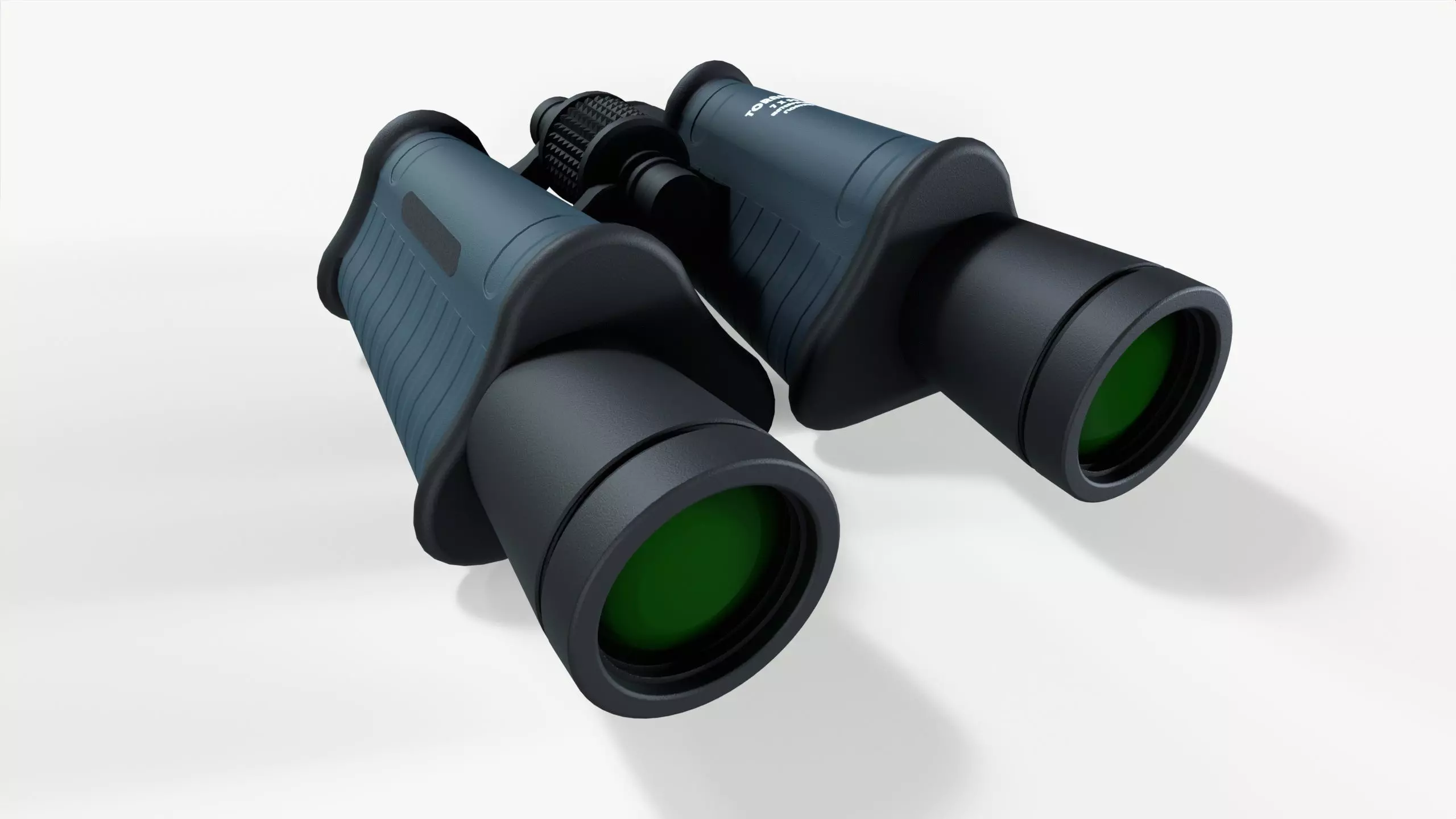 Binoculars Low-poly 3D model_0