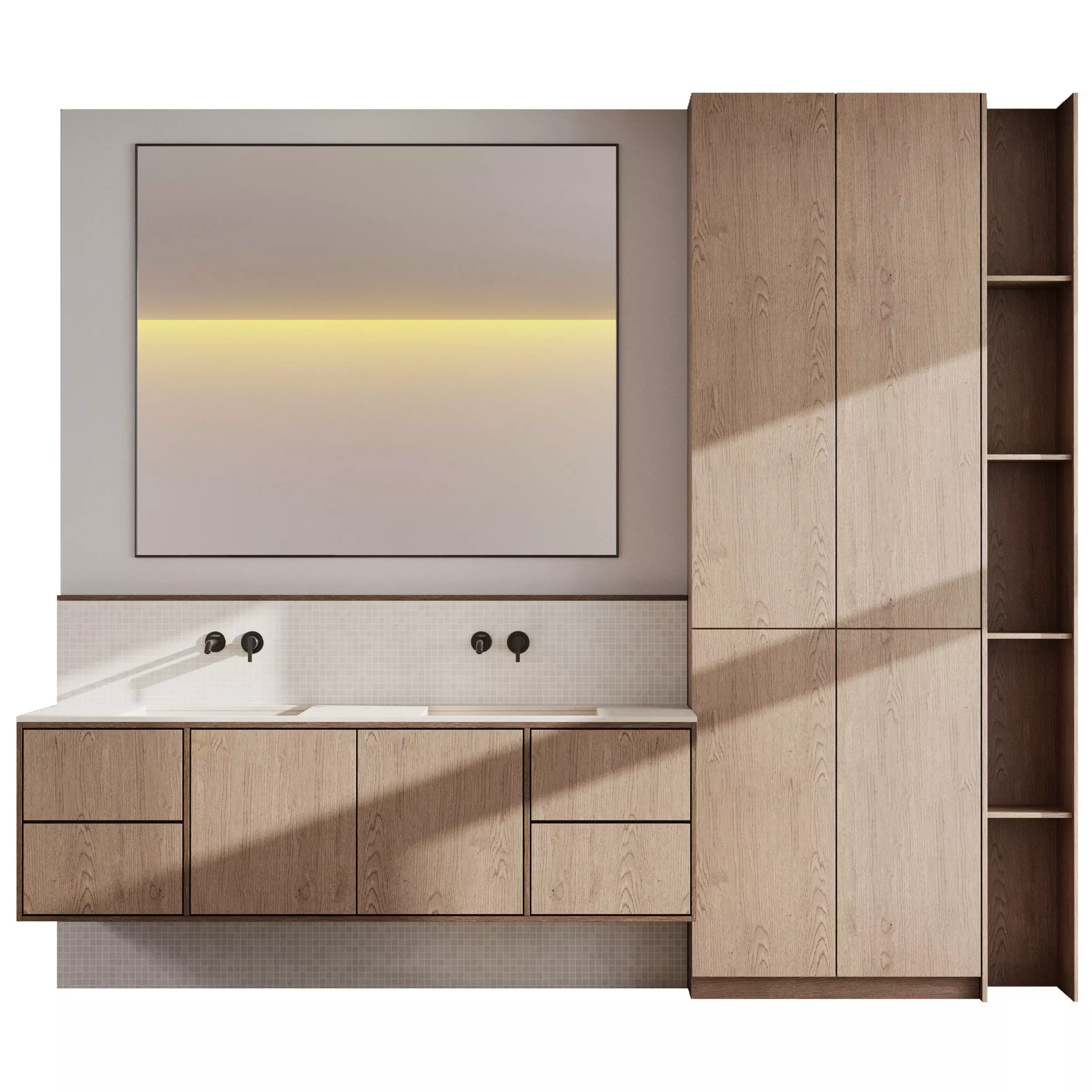 Bathroom furniture by Fauset Bathroom 106 Low-poly 3D model