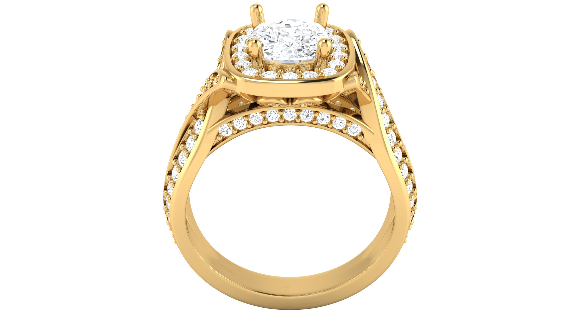 Women Ring  3dm STL OBJ FBX Details 3D print model_3