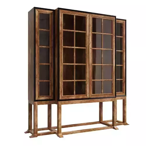 Custom made classic wood display cupboard