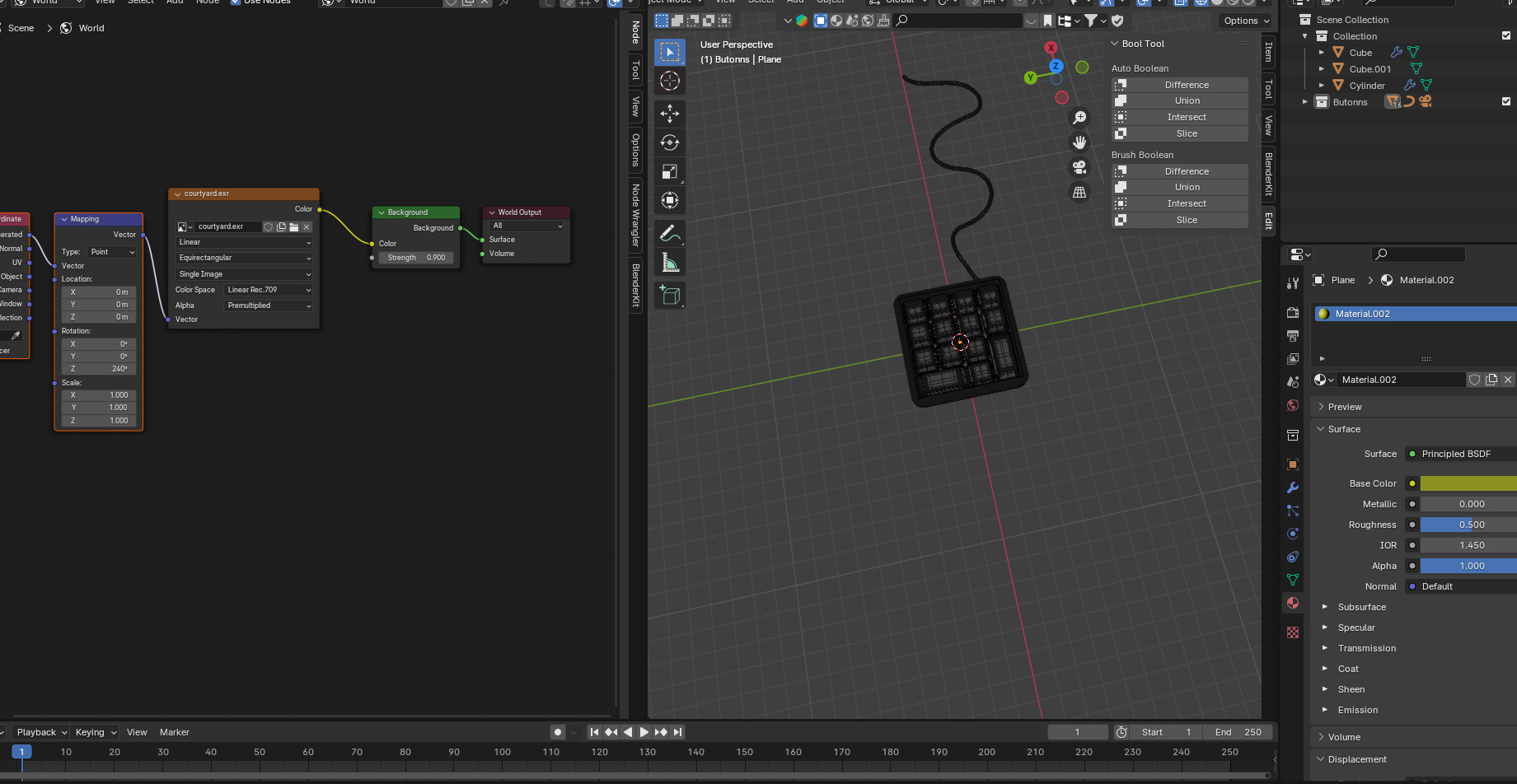 Mini keyboard VR AR low-poly 3d model Low-poly 3D model_3