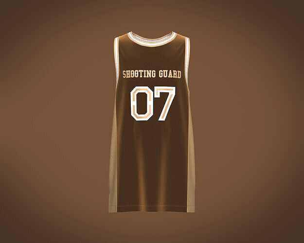 Mens Basketball velvet fusion Jersey 3D model