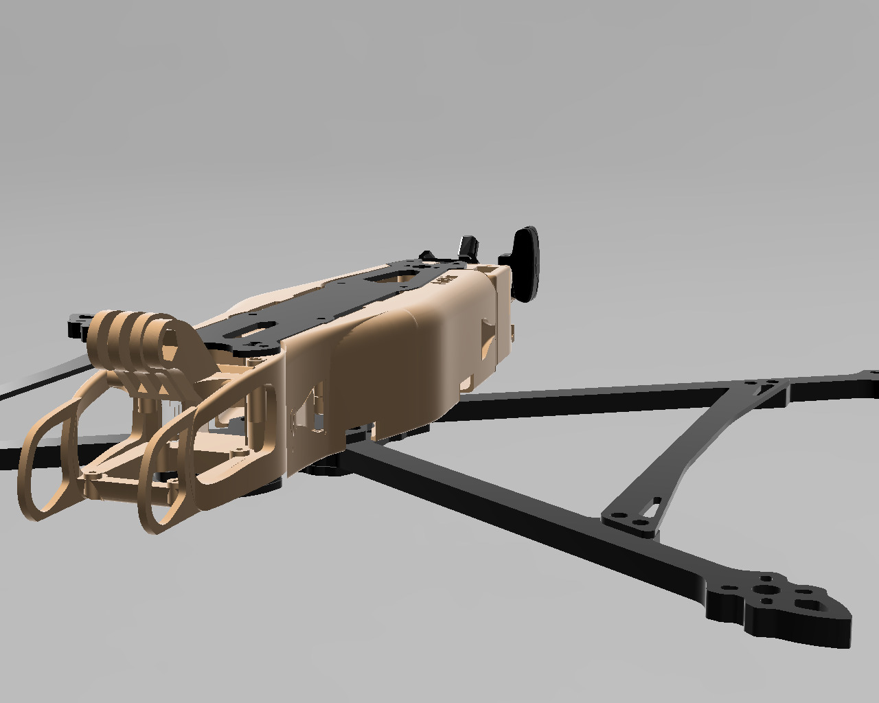 MARK 4 V2 10 INCH PAVO20 SET MOUNT EXTENSION  AIRUNIT FAST SWAP 3D print model_1