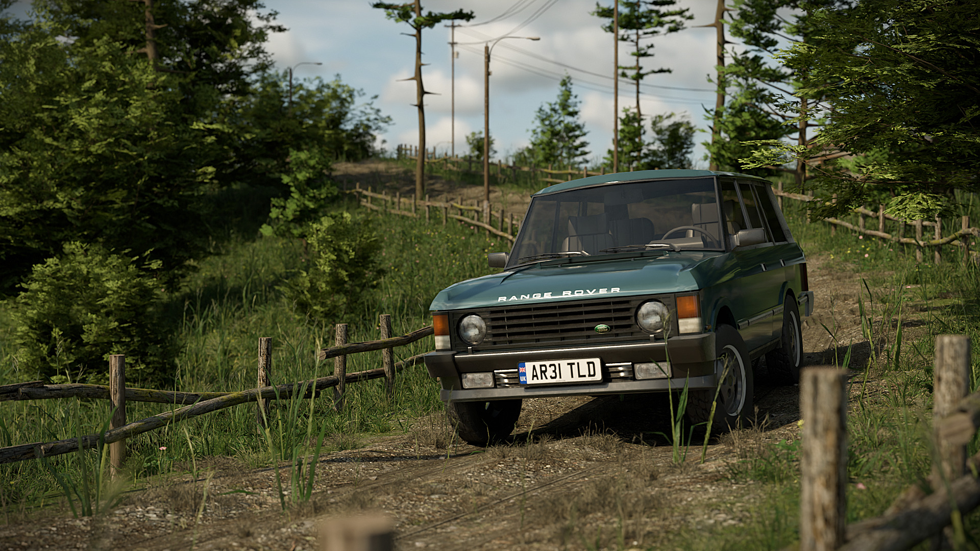Range Rover Classic With Interior Low-poly 3D model_5