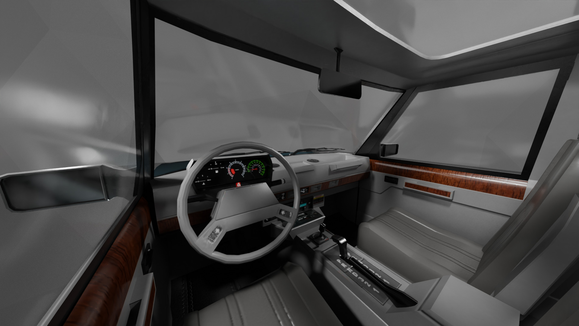 Range Rover Classic With Interior Low-poly 3D model_4