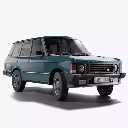 Range Rover Classic With Interior Low-poly 3D model