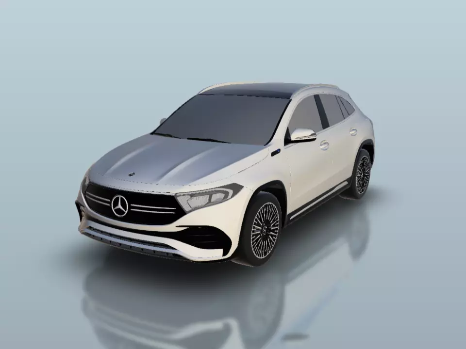 Mercedes Benz EQA 250 2022 3D print model_0