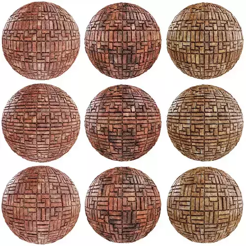 8K PBR Brick Wall Texture Collection Vol 04 Texture