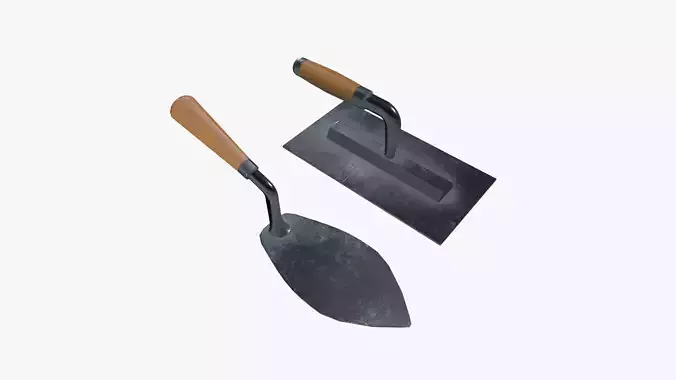 Masonry Trowel Low-poly 3D model