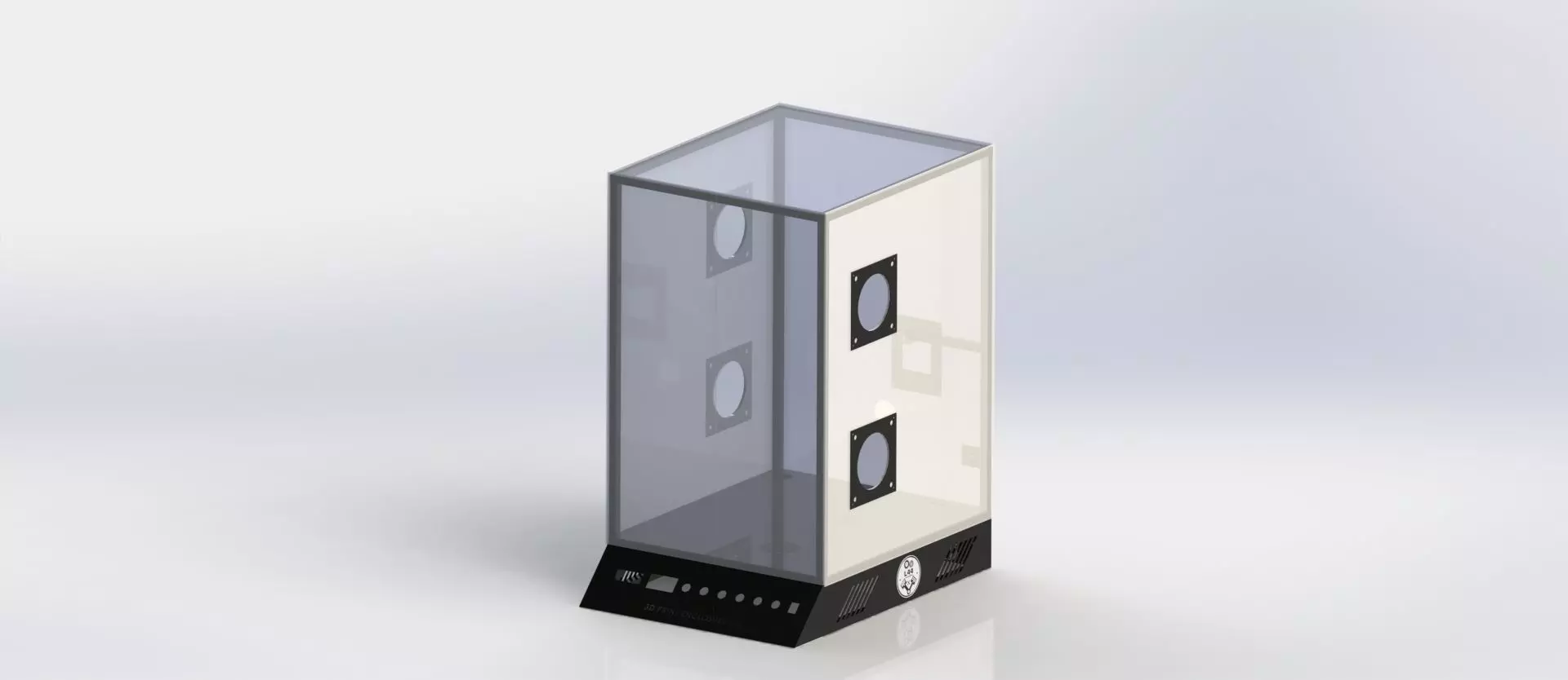 Customizable 3D Printer Enclosure  CR10SMARTPRO 3D model_0