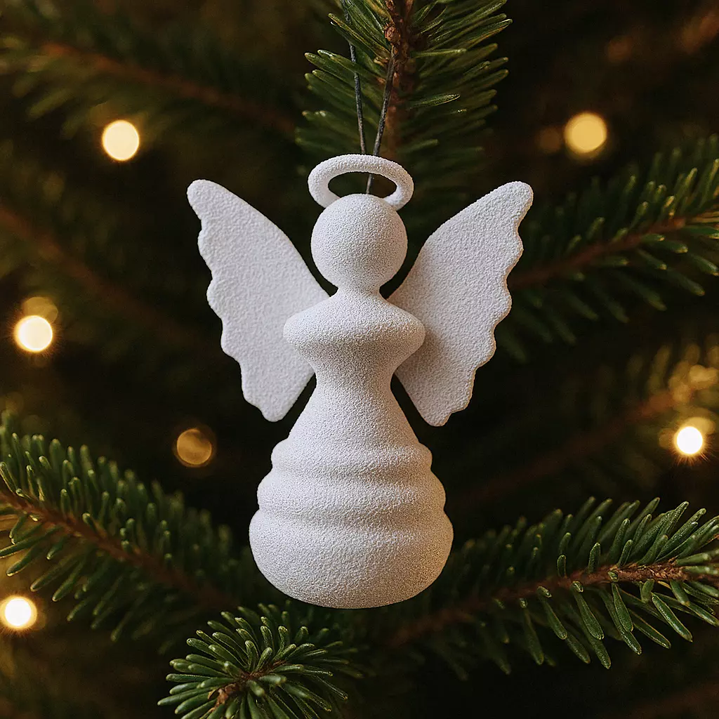 Angel Christmas Ornament - 3D Christmas Decor 3D print model_0