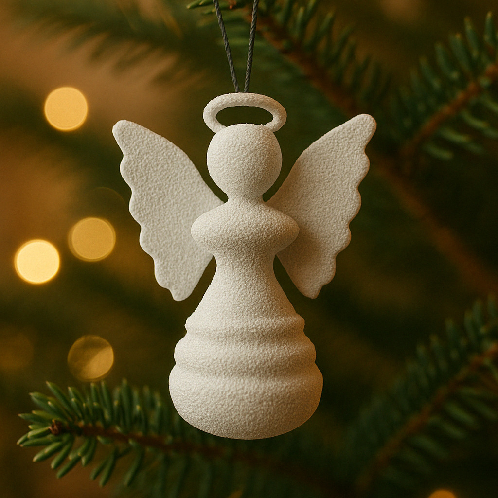 Angel Christmas Ornament - 3D Christmas Decor 3D print model_3