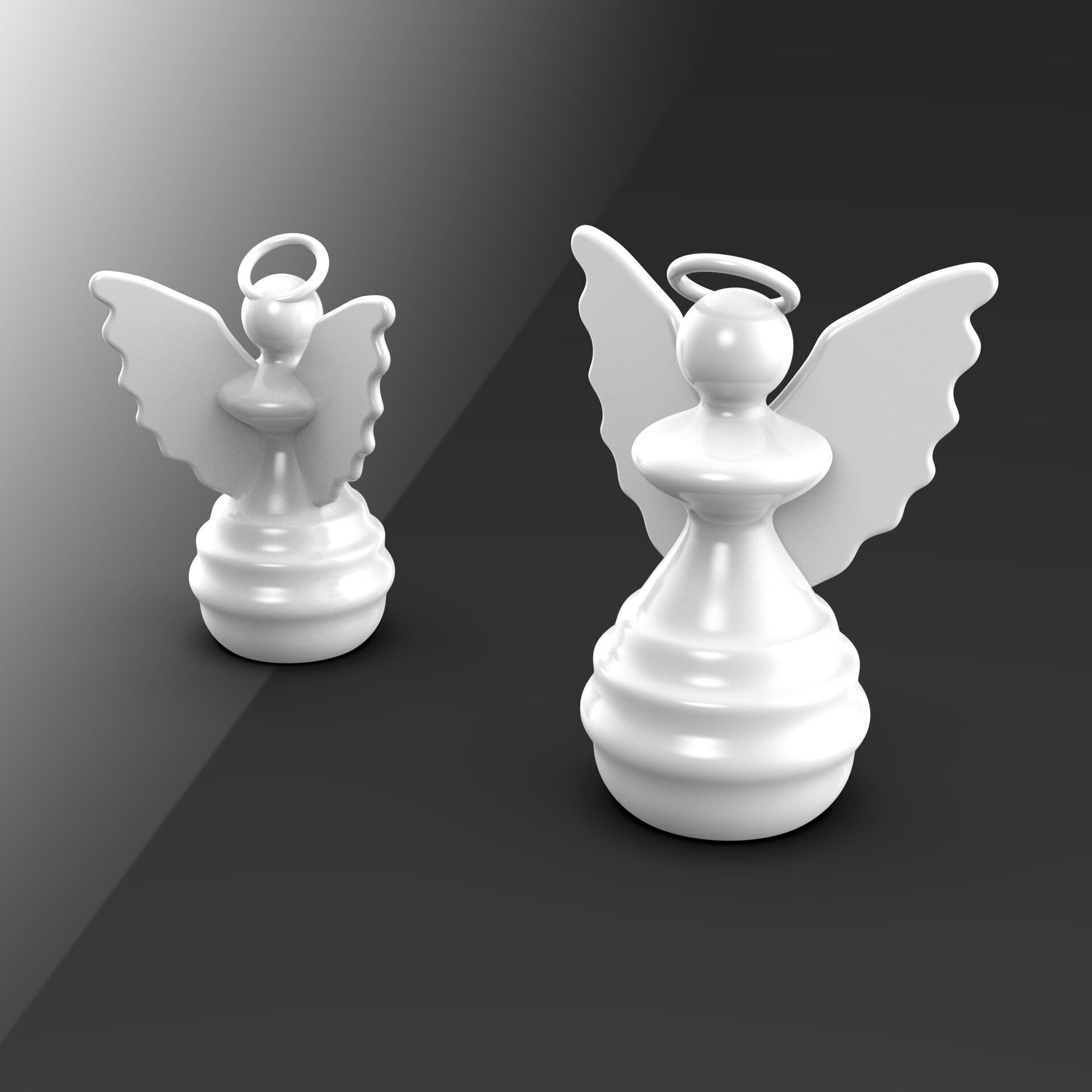 Angel Christmas Ornament - 3D Christmas Decor 3D print model_2