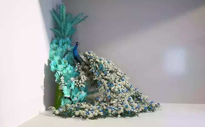 peacock Floral art