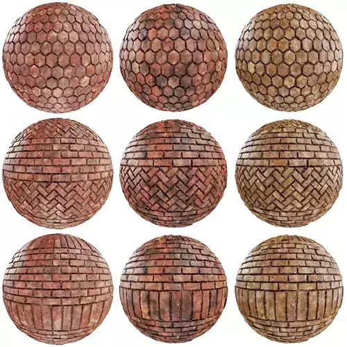 8K PBR Brick Wall Texture Collection Vol 06 Texture