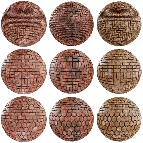 8K PBR Brick Wall Texture Collection Vol 07 Texture