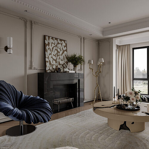 Apartment interior scenes        3D model 5