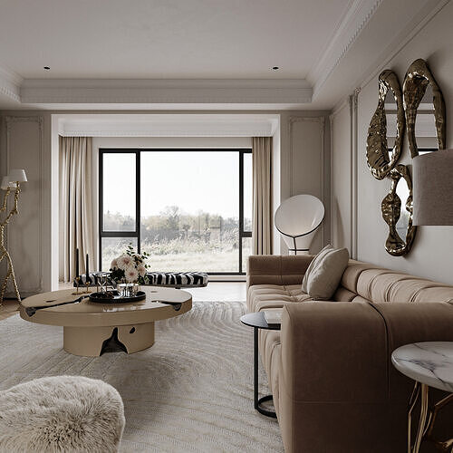 Apartment interior scenes        3D model 7