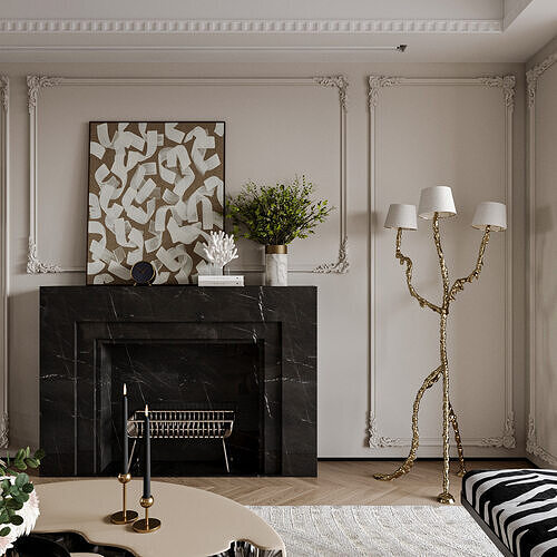 Apartment interior scenes        3D model 4