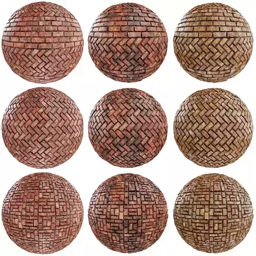 8K PBR Brick Wall Texture Collection Vol 08 Texture