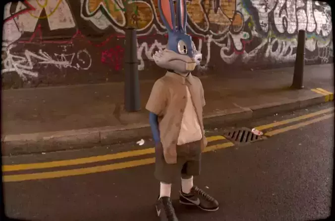 Bugs Bunny Urban Style  STL  3MF  -3d printer 3D print model Bugs Bunny Urban Style  STL  3MF  -3d printer 3D print model