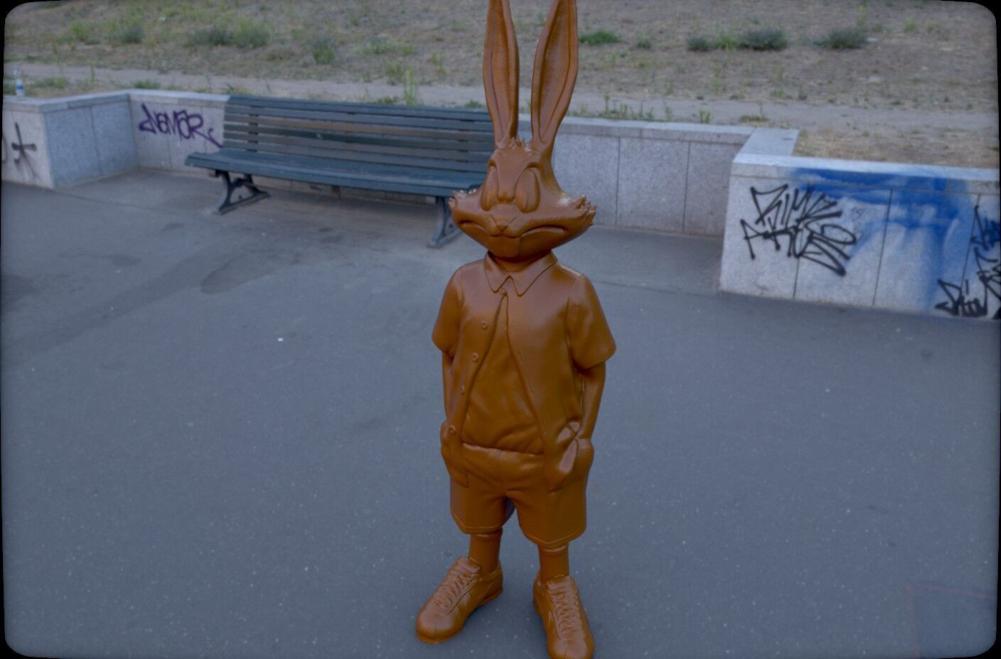 Bugs Bunny Urban Style  STL  3MF  -3d printer 3D print model_16