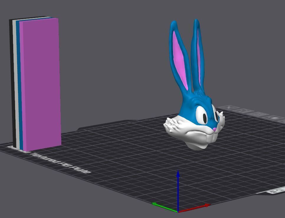 Bugs Bunny Urban Style  STL  3MF  -3d printer 3D print model_3
