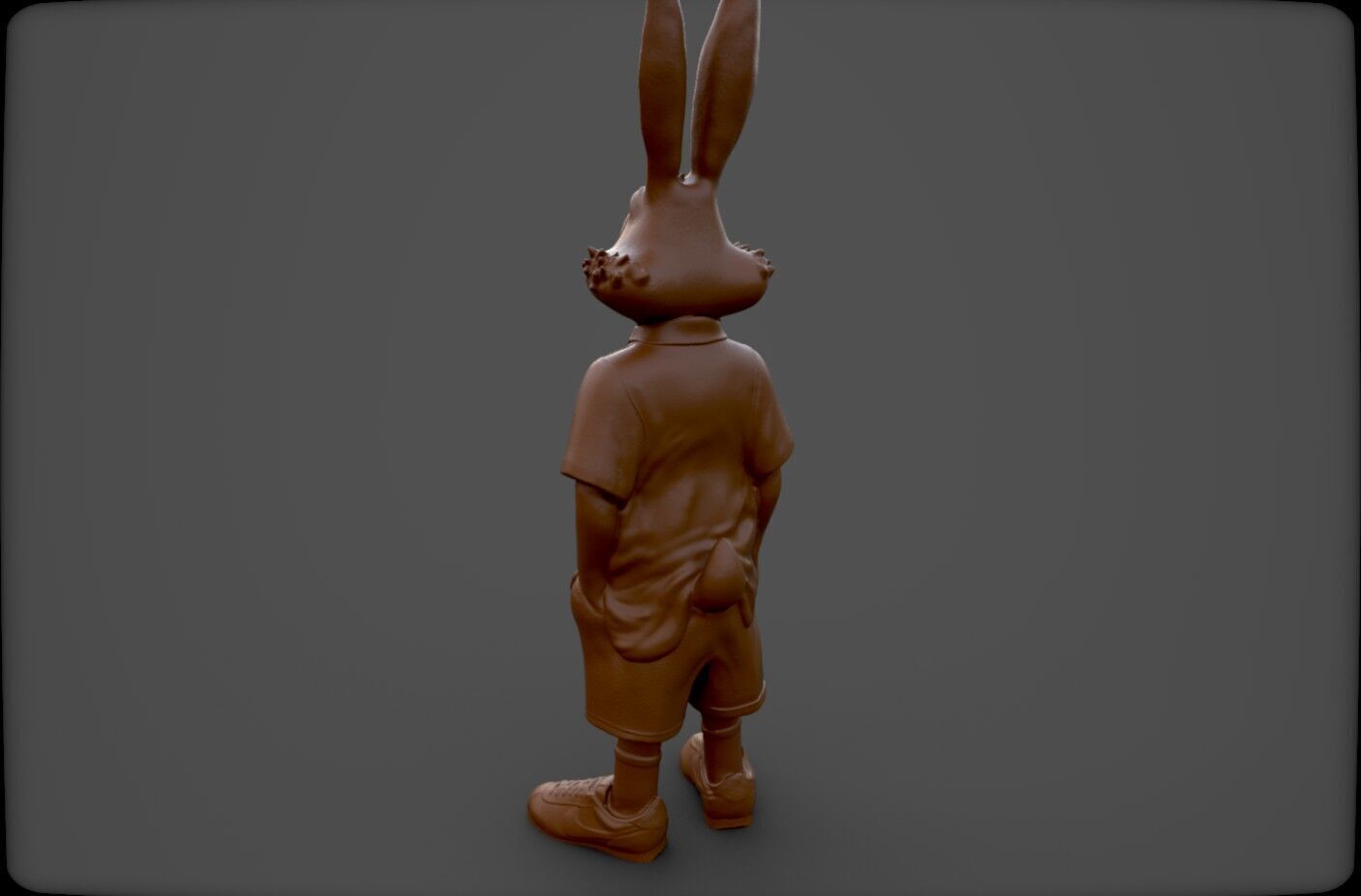 Bugs Bunny Urban Style  STL  3MF  -3d printer 3D print model_6