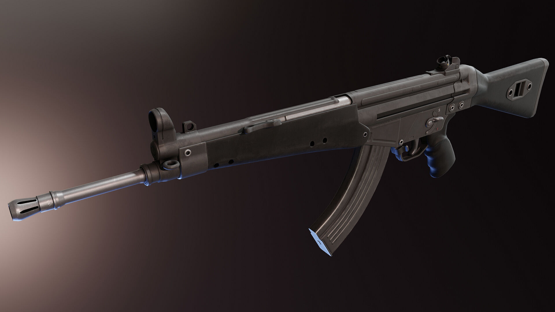 3D model Rheinmetall RH4 Prototype VR / AR / low-poly | CGTrader