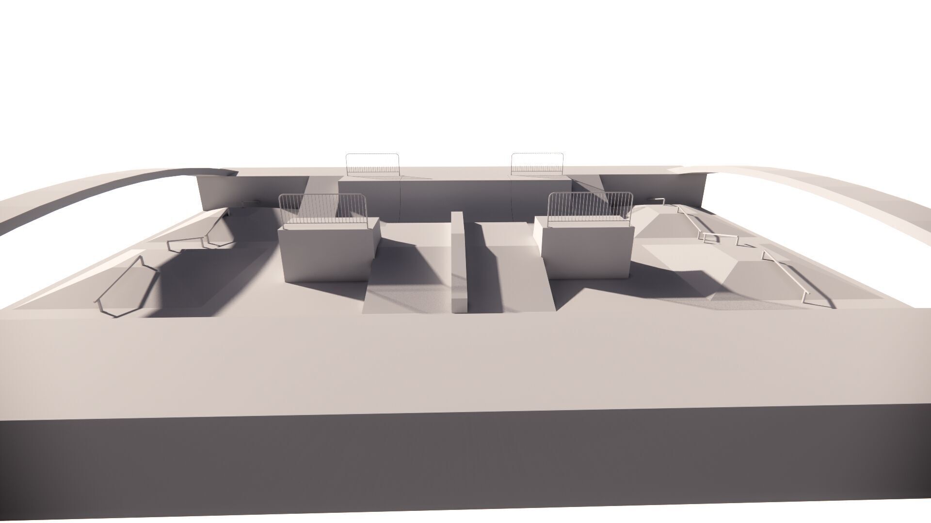 Skatepark-Skate Park PACK 3D model_6