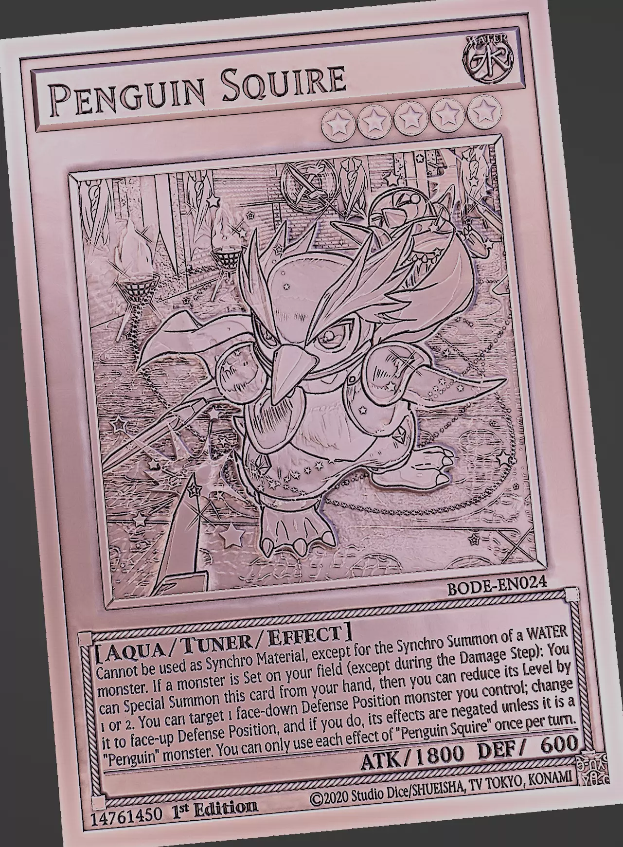 Penguin Squire - yu-gi-oh Free 3D print model