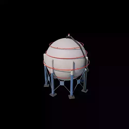 Spherical Tank 3D model
