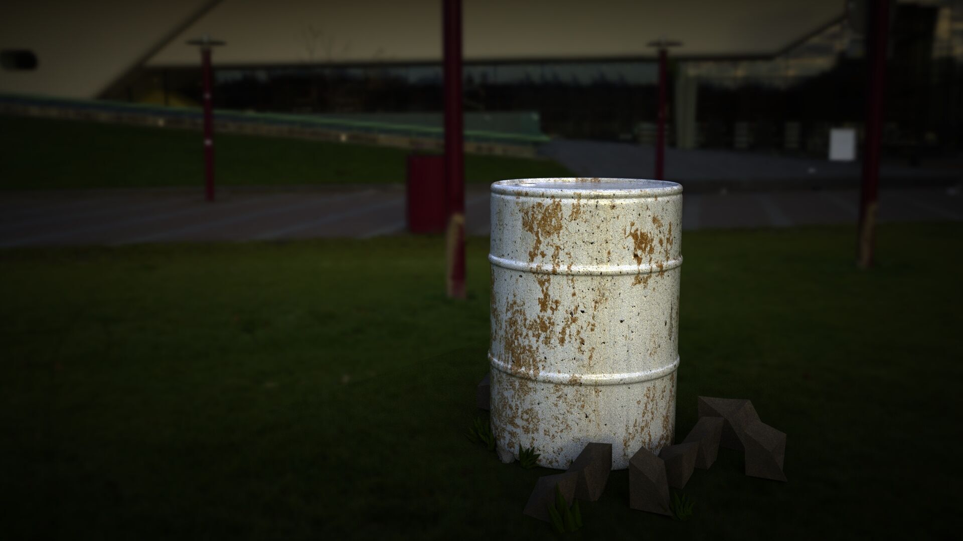 Oil Barrel 3D model_1