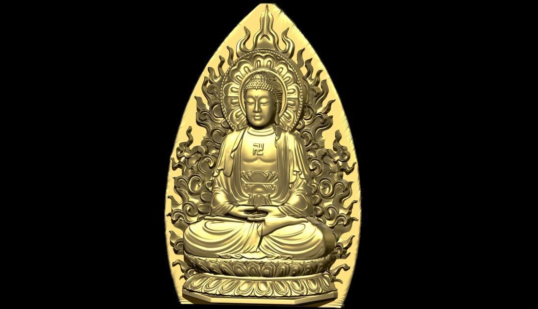 BUDHA 3D print model_3