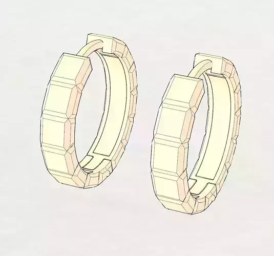 Hoop Earrings Cubic